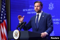 US Vice President JD Vance in Budapest on April 7