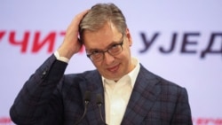 Aleksandar Vucic, Serbia's former president and candidate for prime minister, concedes defeat in the parliamentary elections in Belgrade on October 25.