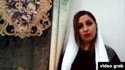 Iranian activist Narges Mansoori, a signatory of a letter asking for Iran's Supreme Leader Ali Khamenei's resignation.