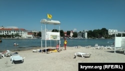 Пляж «Омега» в Севастополі, липень 2021 року