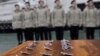Церемония вступления в ряды юнармейцев на борту авианосца "Адмирал Кузнецов" в Мурманске