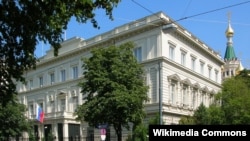 A file photo of the Russian Embassy in Vienna