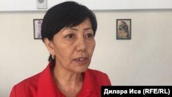Айгүл Тұрбекова, Түркістан облысы Сарыағаш ауданындағы Өзбекәлі Жәнібеков атындағы №73 мектептің директордың оқу ісі бойынша бұрынғы орынбасары. Шымкент, 20 маусым 2018 жыл. 