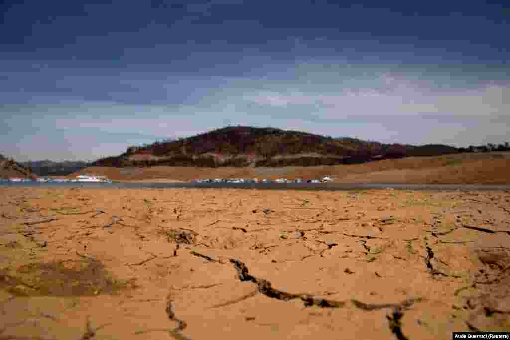 Így néz ki most az Oroville-tó, azaz Kalifornia második legnagyobb víztározója.