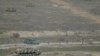 Nagorno-Karabakh - Armenian soldiers and tanks at a military exercise, 20Nov2015. 