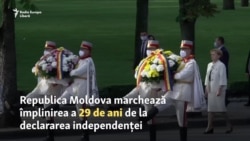 29 de ani de independență: flori, monumente, proteste răzlețe....și măști