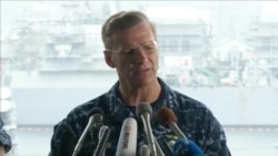 Vice Admiral Joseph Aucoin, U.S. 7th Fleet Commander, Speaking to Media