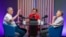 Analiștii politici Igor Boțan (stânga) și Nicolae Negru, invitații permanenți ai Eugeniei Crețu la podcastul „Dincolo de Știri”, în studioul Europei Libere
