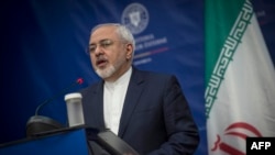 Министерот за надворешни работи на Иран Моханед Зариф зборува на прес конференција во Романија, Букурешт, 09.10.2016