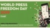 پوستر طراحی‌شده توسط یونسکو برای سوم ماه مه، روز جهانی آزادی رسانه‌ها