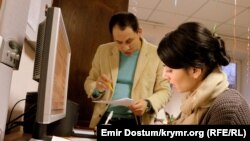 Сотрудники департамента крымскотатарских и национальных программ телеканала «Первый крымский» (ТРК «Крым»)
