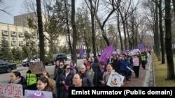 Бишкекте 8-Мартка карата өткөн акция. Архив.