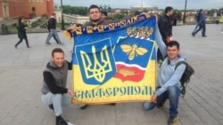 Олег Комуняр, віцепрезидент Асоціації футболу АР Крим та Севастополя. Колаж