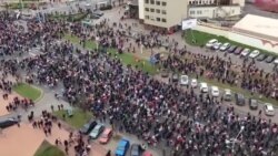 Сад ҳазор нафар дар Минск тазоҳурот карданд