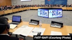 A plenary session of the Financial Action Task Force in Paris (file photo)