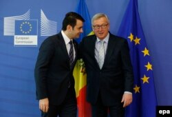 Chiril Gaburici şi Jean Claude Juncker