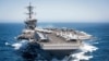 The United States is sending additional naval forces to the Middle East, including the USS Theodore Roosevelt carrier strike group. (file photo)