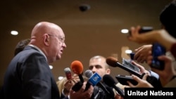 Постпред Росії в ООН Василь Небензя закликав Захід «почути представників Донецька та Луганська» 