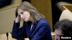 Наталья Поклонская на заседании Госдумы России