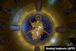 Noul mozaic din catedrala Sfântul Sava, de la Belgrad
