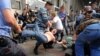 Police detain protesters during a March of Dissent in Moscow -- typical of the dialogue between civil society and the authorities in Russia?