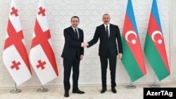 Ираклий Гарибашвили и Ильхам Алиев