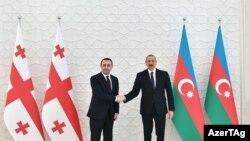 Վրաստանի վարչապետն ու Ադրբեջանի նախագահը, 5-ը մայիսի, 2021թ., Բաքու, Ադրբեջան
