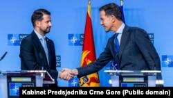 Predsjednik Crne Gore Jakov Milatović i šef NATO Mark Rute (foto-arhiv)