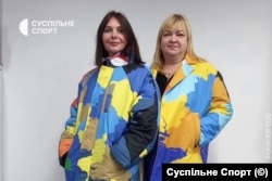 Украінскія паралімпійкі ў строях, якіх не дапусьцілі да Паралімпіяды арганізатары