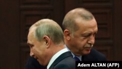  Recep Tayyip Erdogan și Vladimir Putin 