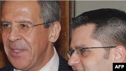 Sergej Lavrov i Vuk Jeremić na sastanku 2008. godine