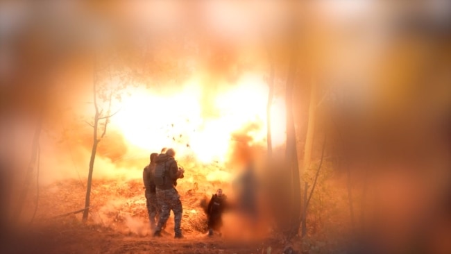 The Moment A Russian Shell Landed Next To An RFE/RL Crew In Ukraine