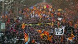 Kataloniyada "müstəqillik" və "siyasi məhbuslara azadlıq" şüarı ilə nümayiş keçirilib