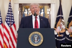 Президент США Дональд Трамп обращается к нации по поводу войны в Иране в Белом доме в Вашингтоне, округ Колумбия, США, 1 апреля 2026 года