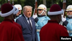 US President Donald Trump arrived in Turkey for a NATO summit on July 7, where the conflict with Iran is expected to be a major topic of discussion.
