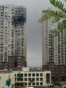 A view shows a damaged multi-storey apartment building following a drone attack in Kotelniki in the Moscow region on September 20, 2026.