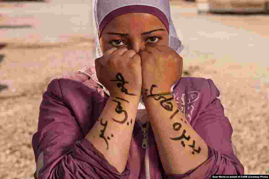 "At my family's home, the taste of the water is different." This young woman described her family's life during the war before their escape: "We've been through hard moments. They bombed our whole neighborhood. They were shooting outside. We were at the window and one bullet came very near."