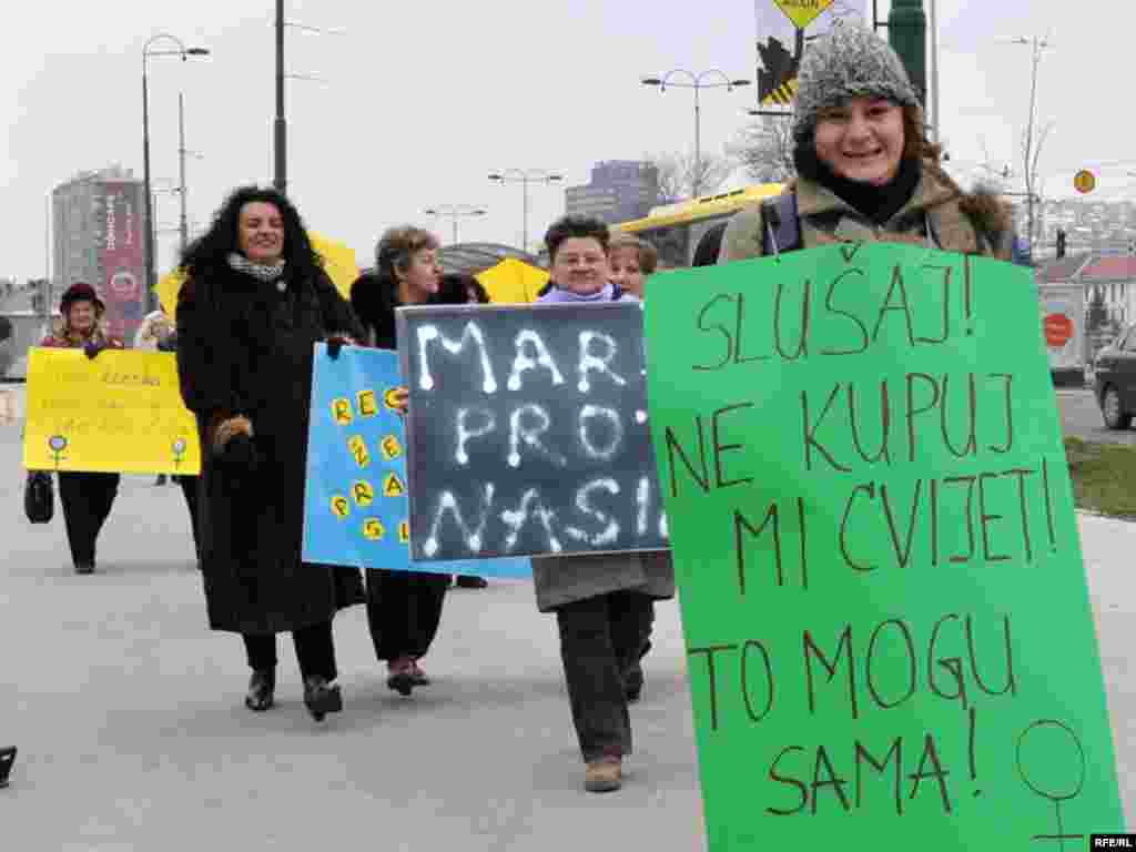 Međunarodni dan žena u Sarajevu - Foto: Midhat Poturović