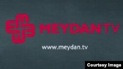 Azerbaijan -- Baku. Logo of Meydan TV, 24 February 2014.