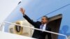 Президент США Барак Обама на борту №1 (база Эндрюс в Мэриленде) 