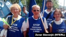 Sindikalni protesti u Beogradu 