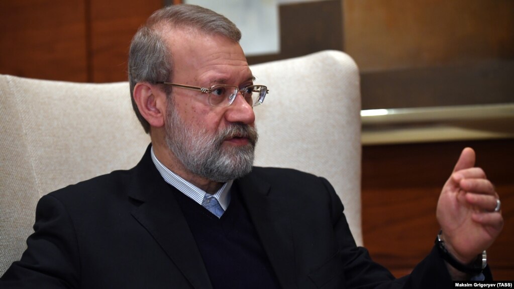 RUSSIA -- Iranian Parliament Speaker Ali Larijani gives an interview to the TASS news agency in Moscow, December 4, 2017