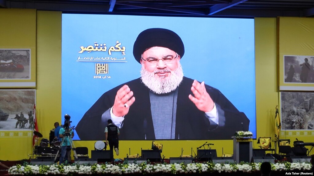 سخنرانی‌های حسن نصرالله، رهبر گروه حزب‌الله لبنان، در سال‌های اخیر عمدتا به صورت تلویزیونی ایراد شده است.