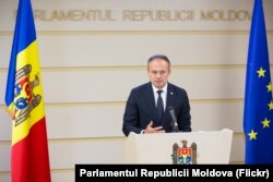 Speakerul Andrian Candu, după audierile din Parlament , Chișinău, 8 septembrie 2018