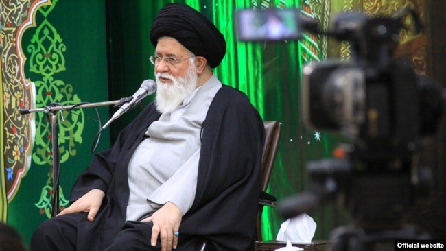 Ayatollah Ahmad Alamolhoda, a hardline pro-Khamenei cleric, the Friday prayer leader of Mashhad