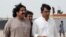 FILE: According to PTM representatives, a group of protesters led by PTM leaders and serving parliamentarians Mohsin Dawa (L)r and Ali Wazir was fired upon by soldiers at a security check post on May 26.