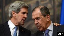 U.S. Secretary of State John Kerry (left) and his Russian counterpart, Sergei Lavrov