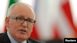 Zëvendëspresidenti i Komisionit Evropian, Frans Timmermans.