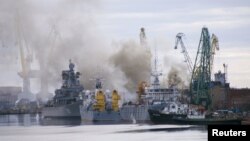 Пожар на заводе "Звездочка" 7 апреля 