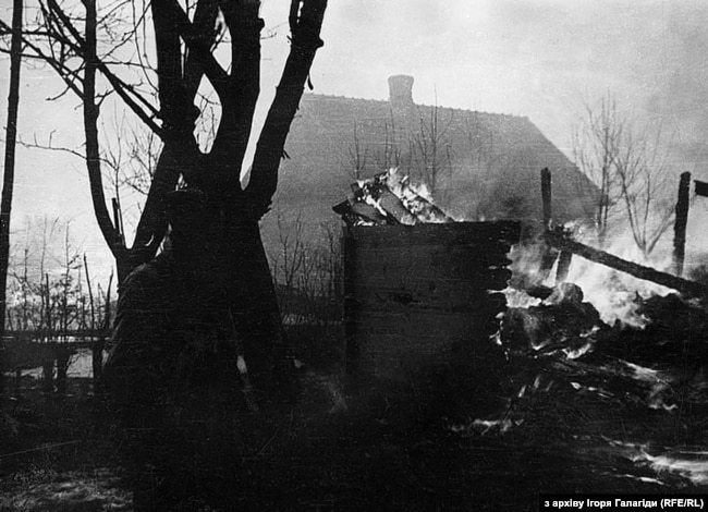 Село Сагринь, 10 березня 1944 року після нападу польських підпільників